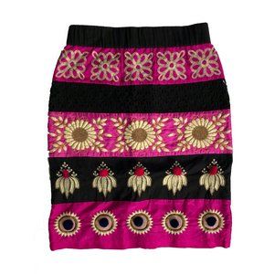 Anthropologie Leifsdottir | Embroidered Skirt